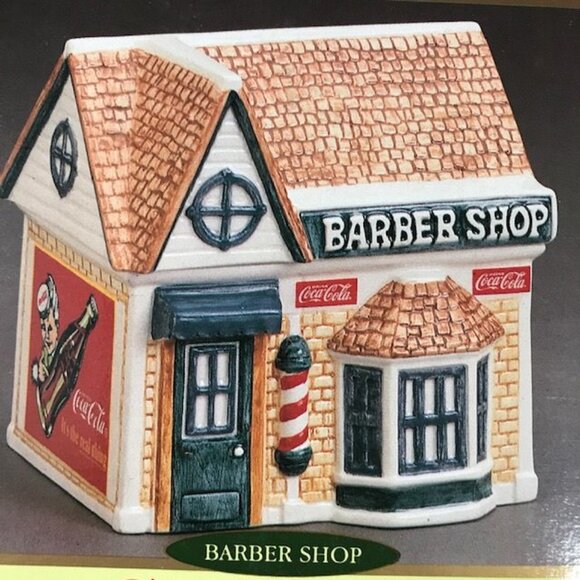 Vintage Coca-Cola Canister Collection 'Barber Shop' Miniature Canister - Picture 2 of 8